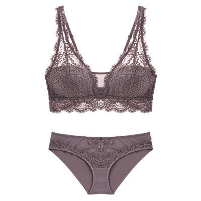Laceless Bra Gathering Bra Lace Bra Set - Sport Girls USA