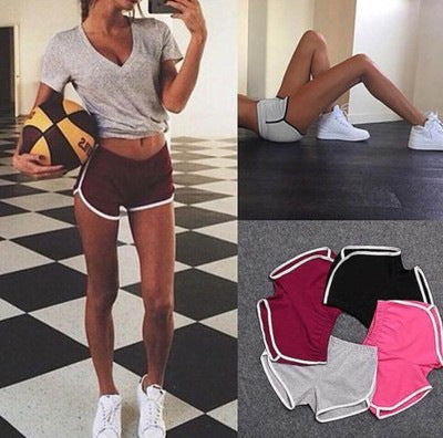 New Summer Shorts Women Casual Shorts Workout Waistband Skinny Short - Sport Girls USA