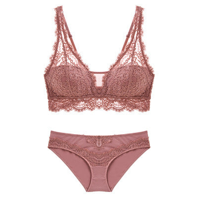 Laceless Bra Gathering Bra Lace Bra Set - Sport Girls USA