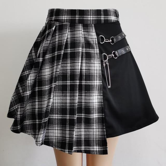 Gothic Pleated Short Skirt Skirt Women - Sport Girls USA