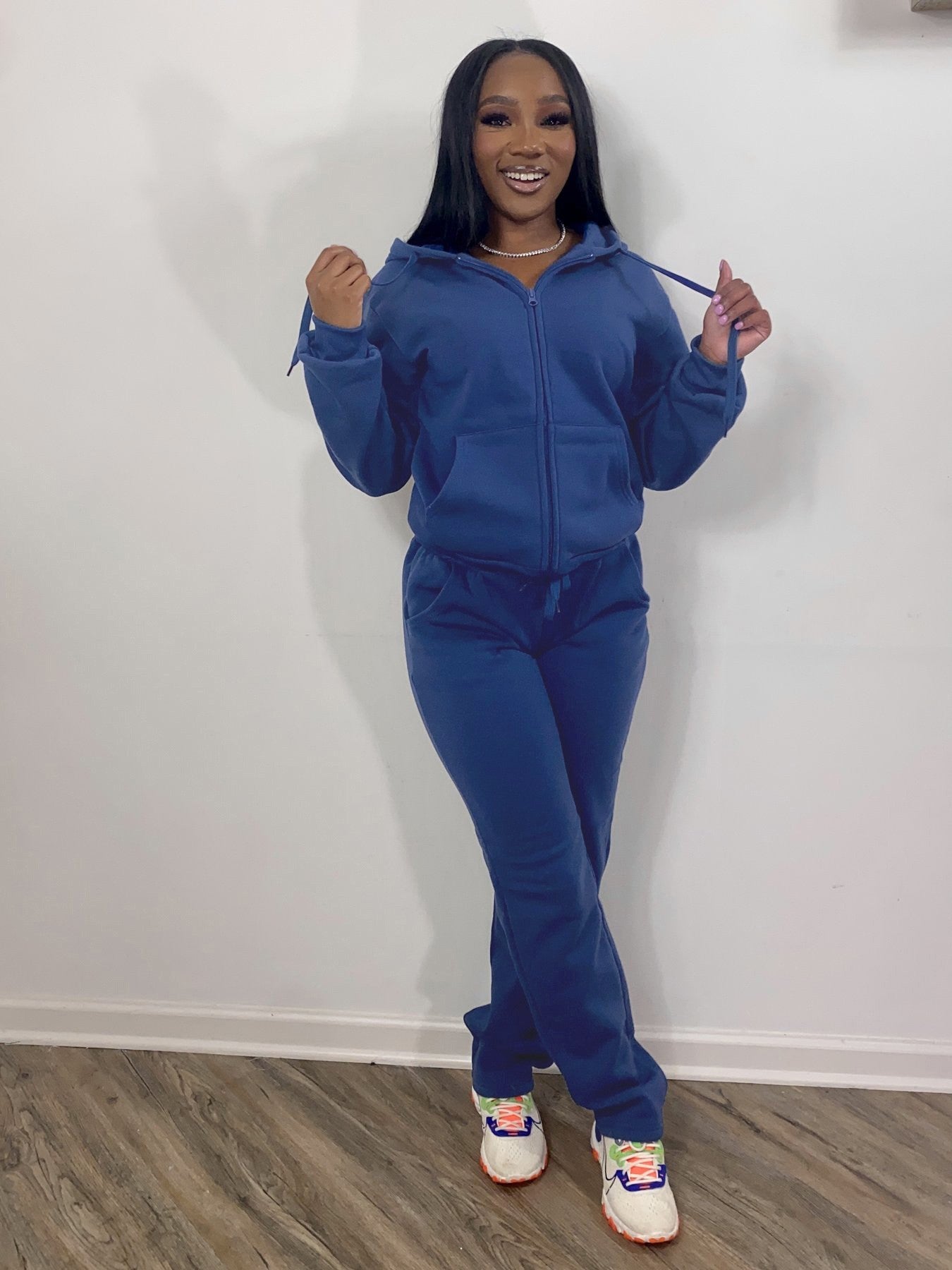 Women Sweatsuit Set 2 Piece Outfits Casual Hoodies Tops And Sweatpants Jogger Tracksuits Loose Trousers - Sport Girls USA