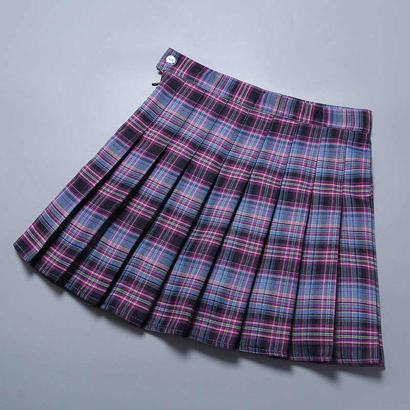 New Women's Plaid Pleated Skirt Skirt Women - Sport Girls USA