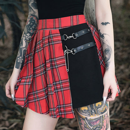 Gothic Pleated Short Skirt Skirt Women - Sport Girls USA