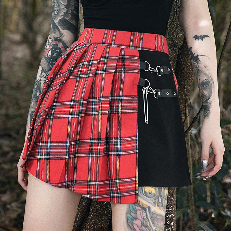 Gothic Pleated Short Skirt Skirt Women - Sport Girls USA