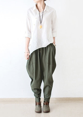 Linen Pants, Women Harem Pants - Sport Girls USA