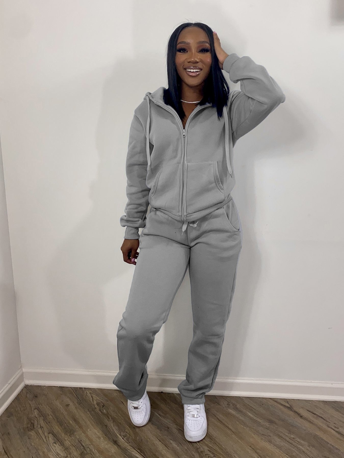 Women Sweatsuit Set 2 Piece Outfits Casual Hoodies Tops And Sweatpants Jogger Tracksuits Loose Trousers - Sport Girls USA