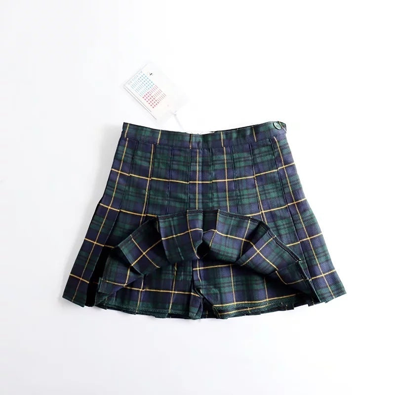 New Women's Plaid Pleated Skirt Skirt Women - Sport Girls USA