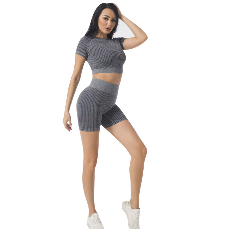 Summer Women Seamless Yoga Set Gym Workout Clothes Sports suit Outfits Tracksuit High Waist Sports Suit - Sport Girls USA